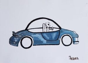Desenele Ioanei – Mașină